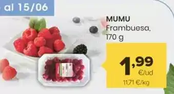 Autoservicios Familia Mumu frambuesa oferta