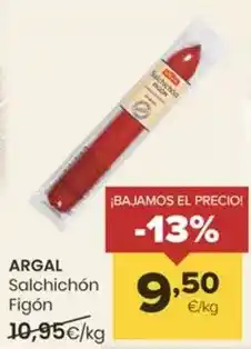 Autoservicios Familia Argal - salchichon figon oferta