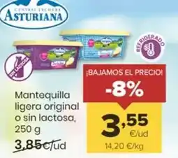 Autoservicios Familia Asturiana - mantequilla ligera original o sin lactosa oferta