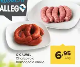 Autoservicios Familia O'caurel - chorizo rojo barbacoa o criollo oferta