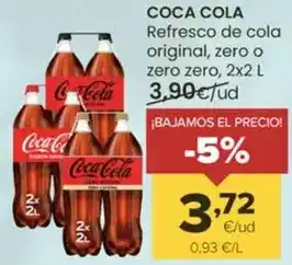 Autoservicios Familia Coca cola - refresco de cola original/ zero o zero zero oferta