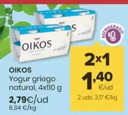 Autoservicios Familia Oikos - yogur griego natural oferta
