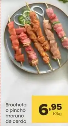 Autoservicios Familia Brocheta o pincho moruno de cerdo oferta