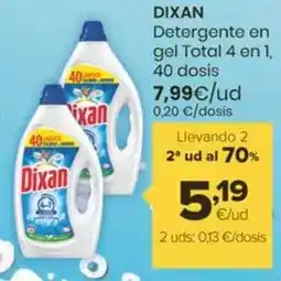 Autoservicios Familia Dixan - detergente en gel total 4 en 1, 40 dosis oferta