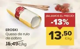 Autoservicios Familia Eroski - queso de rulo de cabra oferta