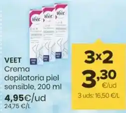 Autoservicios Familia Veet - crema depilatoria piel sensible oferta