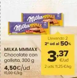 Autoservicios Familia Milka - chocolate con galleta oferta