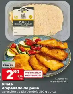 Dia Selección de dia - filete empanado de pollo bandeja 350 g aprox oferta