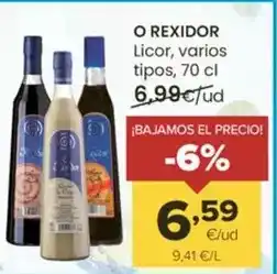 Autoservicios Familia O'rexidor - licor oferta