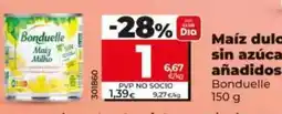 Dia Bonduelle - maíz dulce sin azúcares añadidos oferta