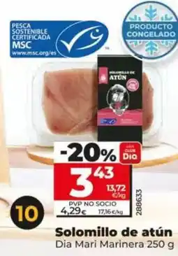 Dia Dia mari marinera - solomillo de atún msc oferta