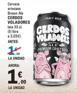 E.Leclerc Premium - cerveza artesana brown ale oferta