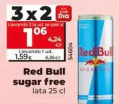 Dia Red bull - sugar free oferta
