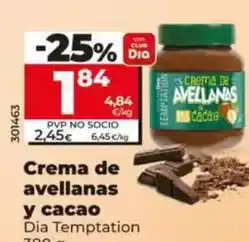 Dia Dia temptation - crema de avellanas y cacao oferta