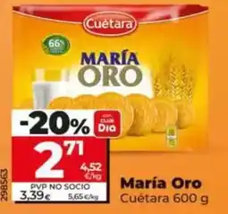 Dia Cuétara - maría oro oferta
