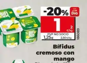 Dia Dia - bífidus cremoso con mango oferta