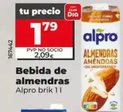 Dia Alpro - bebida de almendras oferta