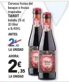 E.Leclerc Cerveza frutas del bosque o frutas tropicales oferta