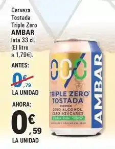 E.Leclerc Ambar - cerveza tostada triple zero oferta