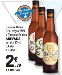 E.Leclerc Rubia - cerveza oro, negra miel o tostada enebro oferta