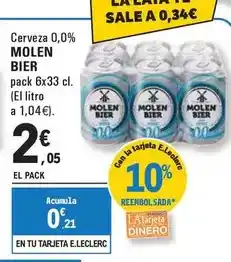 E.Leclerc Molen bier - cerveza 0,0% oferta