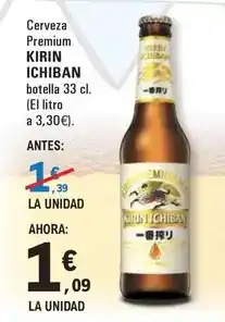 E.Leclerc Kirin ichiban - cerveza premium oferta