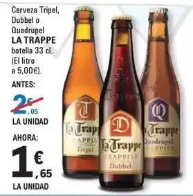 E.Leclerc La trappe - cerveza oferta