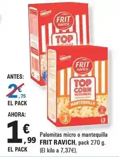 E.Leclerc Frit ravich - palomitas micro o mantequilla oferta