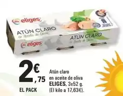 E.Leclerc Eliges - atun claro en aceite de oliva oferta