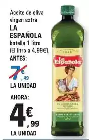 E.Leclerc La española - aceite de oliva virgen extra oferta