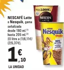 E.Leclerc Nescafé - latte o nesquik oferta