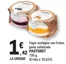 E.Leclerc Pastoret - yogur ecologico con frutas oferta