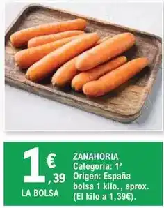 E.Leclerc Origen - zanahoria oferta