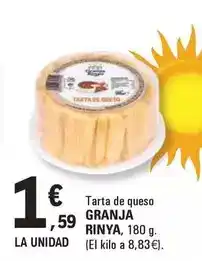 E.Leclerc Granja riña - tarta de queso oferta