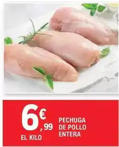 E.Leclerc Pechuga de pollo entera oferta