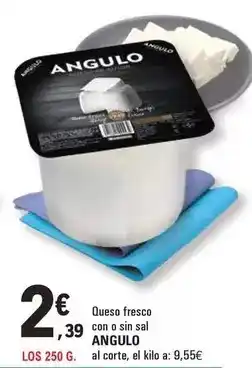 E.Leclerc Angulo - queso fresco con o sin sal oferta
