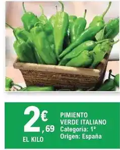 E.Leclerc Origen - pimiento verde italiano oferta