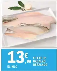E.Leclerc Filete de bacalao desalado oferta