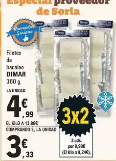 E.Leclerc Dimar - filetes de bacalao oferta