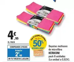 E.Leclerc Kerkom - bayetas multiusos de microfibra oferta