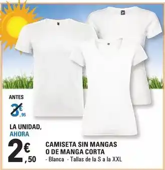 E.Leclerc Camiseta sin mangas o de manga corta oferta