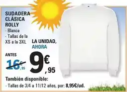 E.Leclerc Sudadera clásica rolly oferta