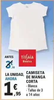 E.Leclerc Tissaia - camiseta de manga corta oferta