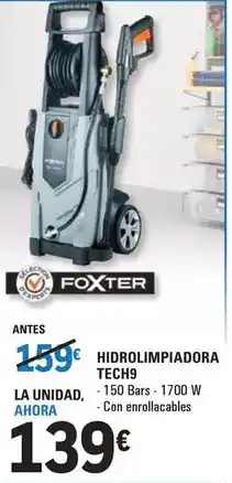 E.Leclerc Foxter - hidrolimpiadora tech9 oferta