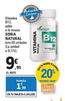 E.Leclerc Soria natural - b12 oferta