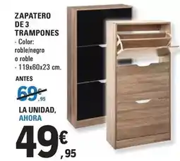 E.Leclerc Zapatero de 3 trampones oferta