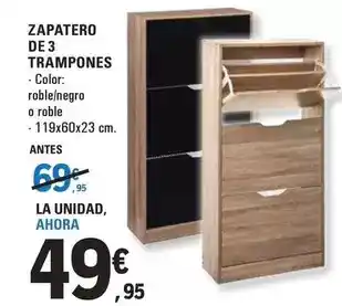 E.Leclerc Zapatero de 3 trampones oferta