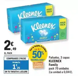 E.Leclerc Kleenex - panuelos, 3 capas oferta
