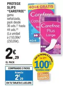 E.Leclerc Carefree - protege slips oferta