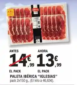 E.Leclerc Iglesias - paleta iberica oferta